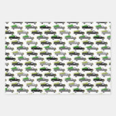 Niedliche Weihnachts-Candy Canes LKW Xmas Urlaub Geschenkpapier Set (Vorderseite 3)