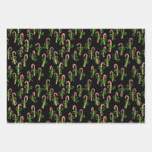 Niedliche Weihnachts-Candy Canes LKW Xmas Urlaub Geschenkpapier Set (Vorderseite 2)