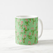 Niedliche Weihnachts-Candy Canes Xmas Sweet Holida Kaffeetasse (VorderseiteRechts)
