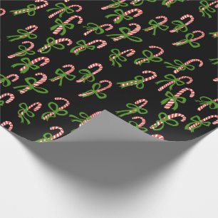 Niedliche Weihnachts-Candy Canes Xmas Urlaub Geschenkpapier