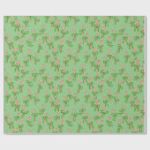 Niedliche Weihnachts-Candy Canes Xmas Urlaub Geschenkpapier (Flach)