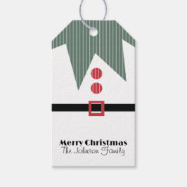 Niedliche Weihnachts-Elf-Anzug Familiengeschenke T Geschenkanhänger