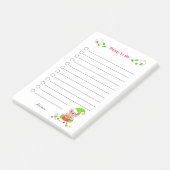 Niedliche Weihnachts-Elf-Dinge zu tun Post-it-Noti Post-it Klebezettel (angewinkelt)