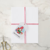Niedliche Weihnachts-Gnome-Gift-Tags Geschenkanhänger (Mit Garn)