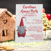 Niedliche Weihnachts Gnome Party Feiertag Einladun