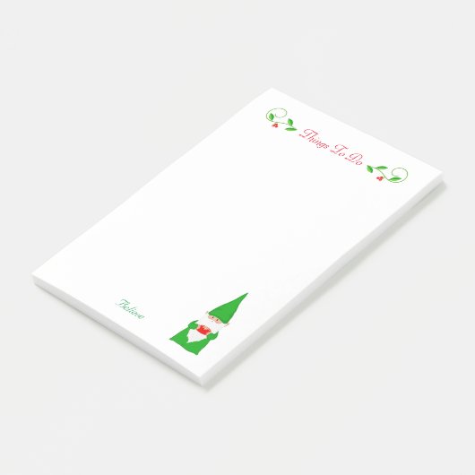 Niedliche Weihnachts-Gnomen-Dinge zu tun Post-it-N Post-it Klebezettel (angewinkelt)