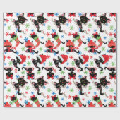 Niedliche Weihnachts-Grumpy-Katze Geschenkpapier (Flach)