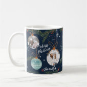 Niedliche Weihnachts-Illustration Name 2 Fotos Kaffeetasse (Links)