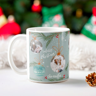 Niedliche Weihnachts-Illustration Name 2 Fotos Kaffeetasse