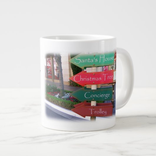 Niedliche Weihnachts-Jumbo-Tasse! Jumbo-Tasse (Vorderseite Rechts)