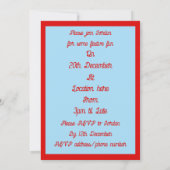 Niedliche Weihnachts-Kardinäle und Red Berries Cus Einladung (Rückseite)