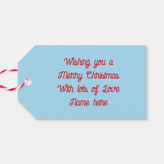 Niedliche Weihnachts-Kardinäle und Red Berries Cus Geschenkanhänger (Rückseite Horizontal)