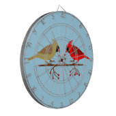 Niedliche Weihnachts-Kardinäle und Rote Berer Dartscheibe (Vorderseite Links)