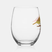 Niedliche Weihnachts-Kardinäle und Rote Berer Weinglas Ohne Stiel (Rechts)