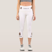 Niedliche Weihnachts-Kiwi, Brauch Capri Leggings (Vorderseite)