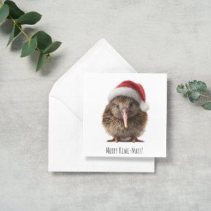 Niedliche Weihnachts-Kiwi, Brauch Einladung
