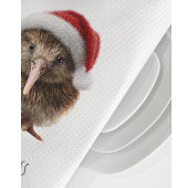 Niedliche Weihnachts-Kiwi, Brauch Geschirrtuch