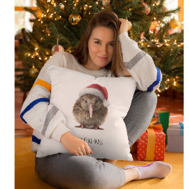 Niedliche Weihnachts-Kiwi, Brauch Kissen