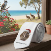 Niedliche Weihnachts-Kiwi, Brauch Krawatte