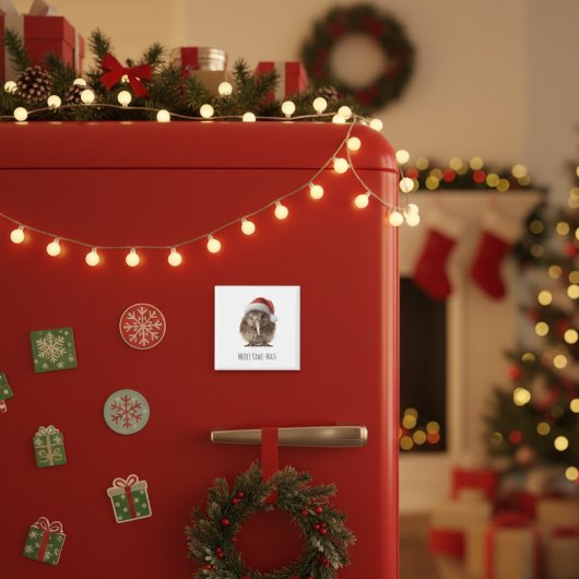 Niedliche Weihnachts-Kiwi, Brauch Magnet