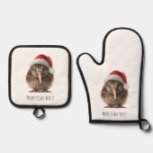 Niedliche Weihnachts-Kiwi, Brauch Ofenhandschuh & Topflappen-Set (Vorderseite)