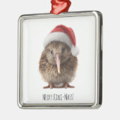 Niedliche Weihnachts-Kiwi, Brauch Ornament Aus Metall (Links)