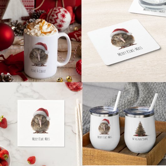 Niedliche Weihnachts-Kiwi, Brauch Pappteller