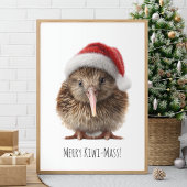 Niedliche Weihnachts-Kiwi, Brauch Poster