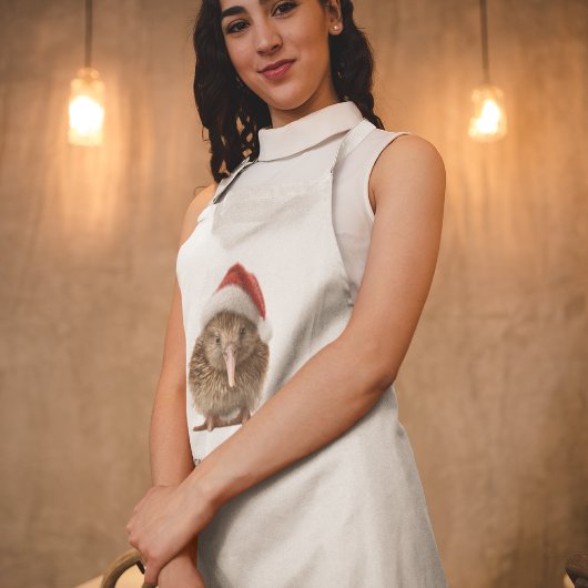 Niedliche Weihnachts-Kiwi, Brauch Schürze