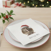 Niedliche Weihnachts-Kiwi, Brauch Serviette