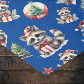 Niedliche Weihnachts-Raccoons Geschenke Snowglocke Seidenpapier