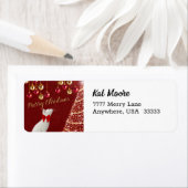 Niedliche Weihnachts-Rücksendeadresse (Insitu)