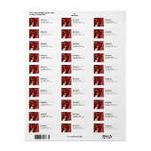 Niedliche Weihnachts-Rücksendeadresse (Vorne)