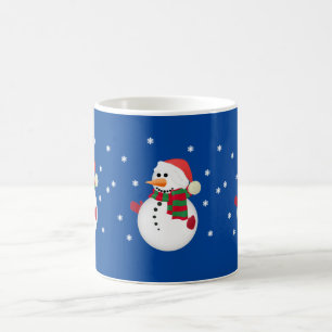 Niedliche Weihnachts-Snowman-Tasse Cups Kaffeetasse