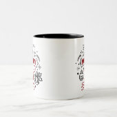 Niedliche Weihnachts-Tasse Das ist so froh, wie ic Zweifarbige Tasse (Mittel)