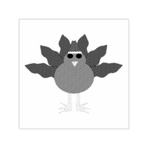 Niedliche Weihnachts-Türkei-Briefmarke Permastempel