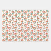 Niedliche Weihnachts-Wasserfarbenkatzen Geschenkpapier Set (Vorderseite 3)