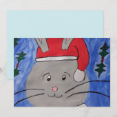 Niedliche Weihnachts-Weihnachtskarte Feiertagskarte (Vorne/Hinten)