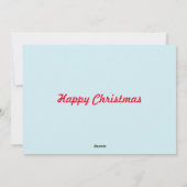 Niedliche Weihnachts-Weihnachtskarte Feiertagskarte (Rückseite)
