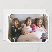 Niedliche Weihnachts-Weihnachtskarte Foto Weihnach Feiertagskarte (Rückseite)