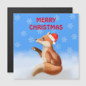 Niedliche Weihnachts-Weihnachtskarte Magnetkarte (Vorne/Hinten)