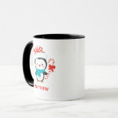 Niedliche Weihnachts-Winterpinguin-Tasse Tasse (Vorderseite Links)