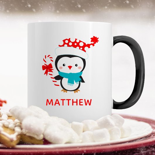 Niedliche Weihnachts-Winterpinguin-Tasse Tasse