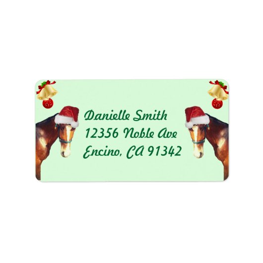 Niedliche Weihnachtsadressen Adressaufkleber (Vorne)