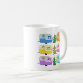 Niedliche Weihnachtsanhänger Campers Vintag RV Kaffeetasse (VorderseiteRechts)