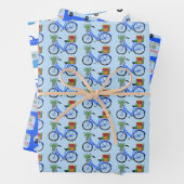 Niedliche Weihnachtsanhänger RV Bikes Farbenfrohe  Geschenkpapier Set (Beispiel)