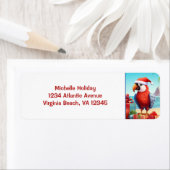 Niedliche Weihnachtsanschrift Santa Parrot Tropica (Insitu)