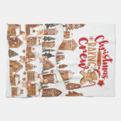 Niedliche Weihnachtsbacken Crew Lebkuchen Menschen Geschirrtuch (Horizontal)