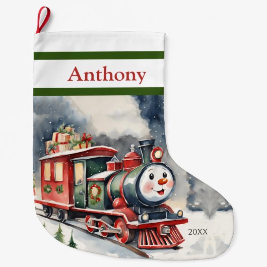 Niedliche Weihnachtsbäder Großer Weihnachtsstrumpf (Vorderseite)