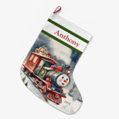 Niedliche Weihnachtsbäder Großer Weihnachtsstrumpf (Vorderansicht (hängend))